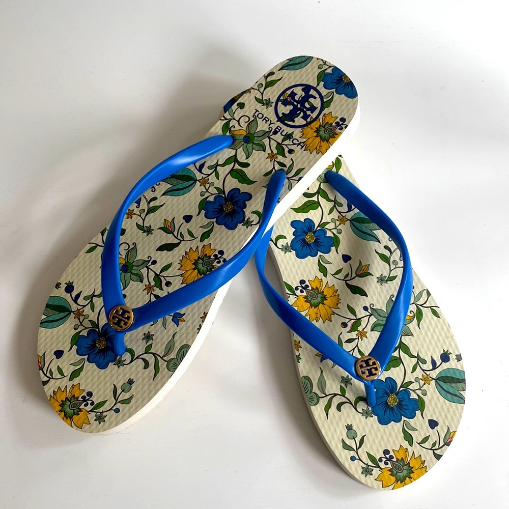 Brand new Tory Burch flip flops